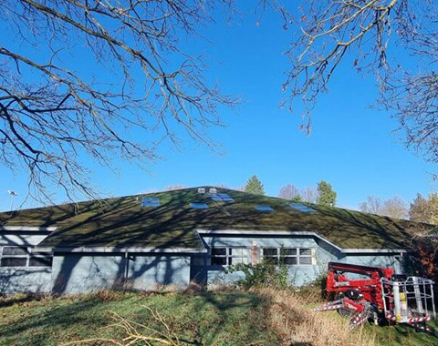 Commercial Roof Cleaning Inspection